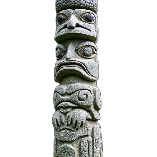 staff, face, mask, sword, stone, carving, totem, pole transparent PNG cut-out