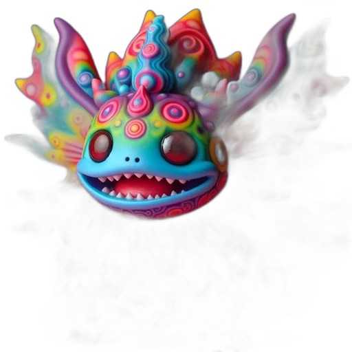 mask, dragon, creature, staff, concept art, 3d render, fantasy art, photorealistic transparent PNG cut-out