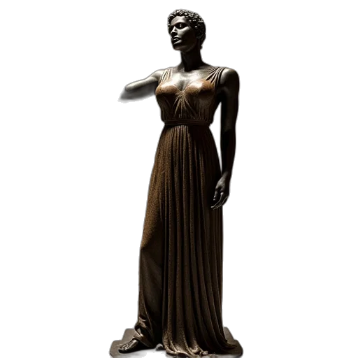 dress, staff, jewelry, weapon transparent PNG cut-out