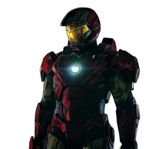 robot, concept art, comic book art, 3d render, pixel art, red, iron, man transparent PNG cut-out
