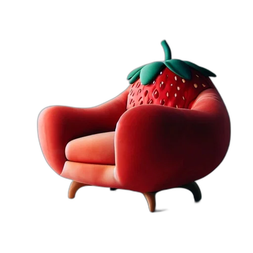 furniture, food, crown, creature, 3d render, concept art, photorealistic, pixel art transparent PNG cut-out