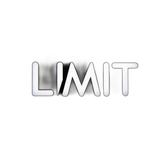 3d render, second, image, close-up, word, limit, white, centered transparent PNG cut-out