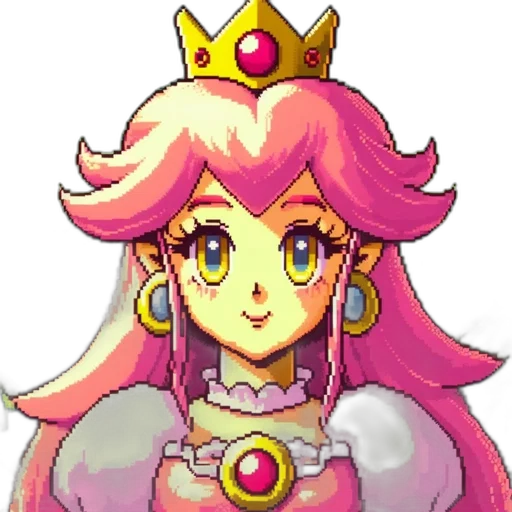 crown, staff, jewelry, dress, pixel art, concept art, anime, fantasy art transparent PNG cut-out