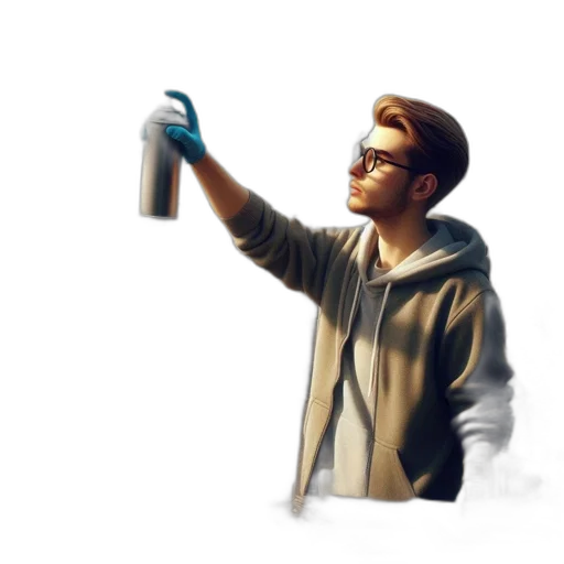 bottle, weapon, jacket, staff, concept art, watercolor, 3d render, photorealistic transparent PNG cut-out