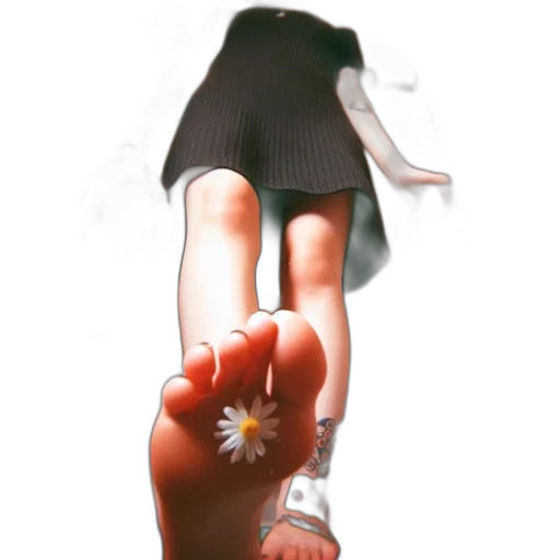 flower, shoes, dress, umbrella, 3d render, concept art, photorealistic, anime transparent PNG cut-out