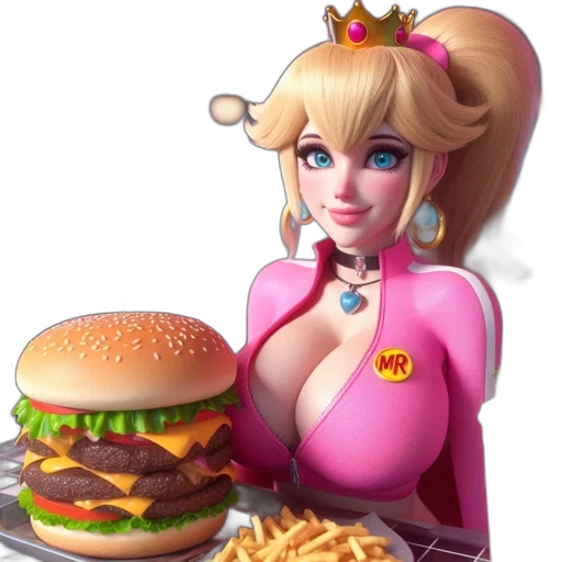 food, dress, robot, crown, 3d render, concept art, photorealistic, fantasy art transparent PNG cut-out