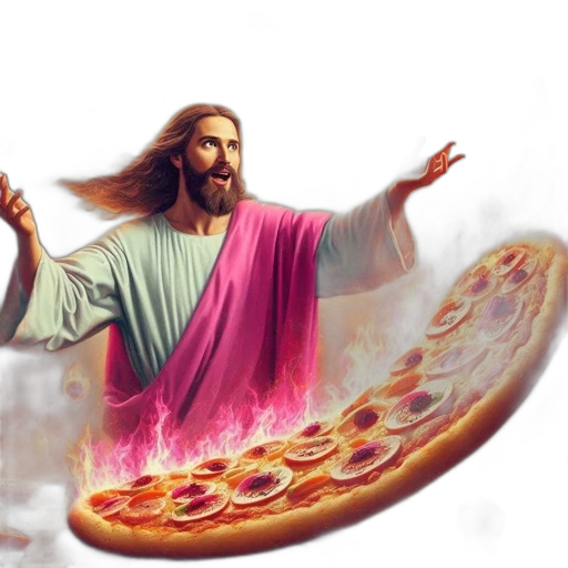 food, weapon, sword, 3d render, vaporwave, photorealistic, concept art, fire transparent PNG cut-out