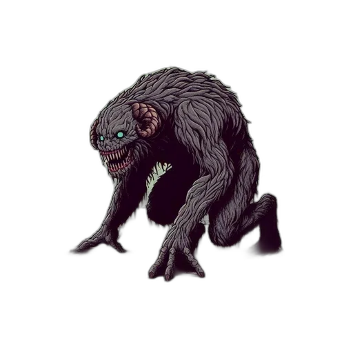 creature, animal, hair, dragon, concept art, pixel art, fantasy art, 3d render transparent PNG cut-out