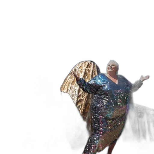 dress, creature, umbrella, dragon, concept art, 3d render, outer space, underwater transparent PNG cut-out