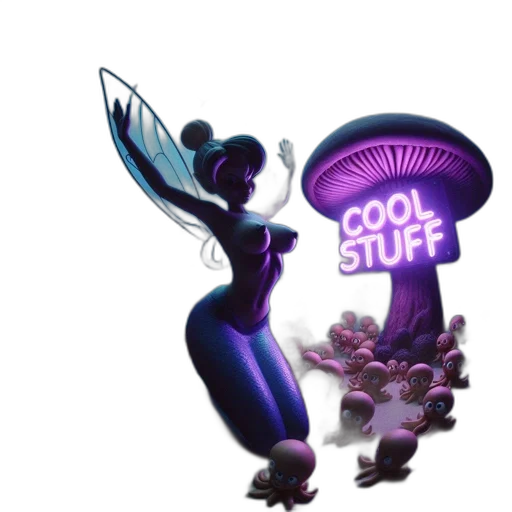 staff, furniture, weapon, umbrella, concept art, fantasy art, 3d render, vaporwave transparent PNG cut-out