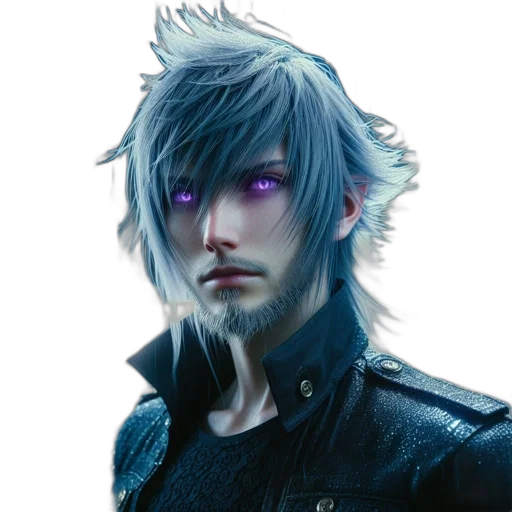 dragon, face, jacket, hair, fantasy art, cyberpunk, concept art, photorealistic transparent PNG cut-out