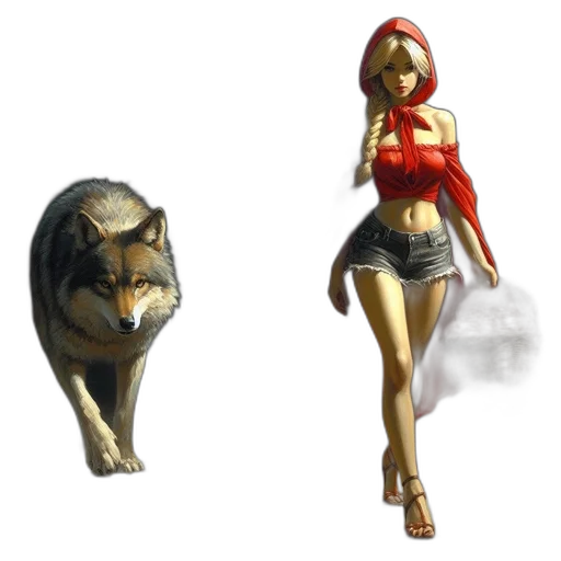 concept art, 3d render, fantasy art, pixel art, red, dense, forest, young transparent PNG cut-out