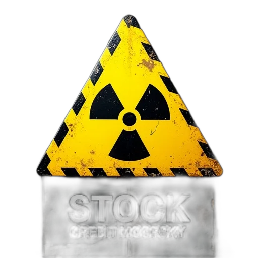 weapon, yellow, black, warning, sign, stylized, radiation, symbol transparent PNG cut-out