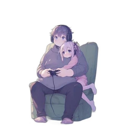 furniture, robot, creature, animal, pixel art, concept art, anime, watercolor transparent PNG cut-out