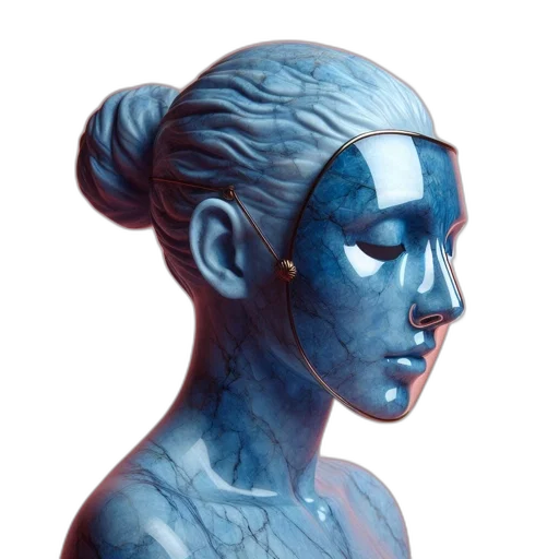 mask, face, staff, jewelry, concept art, fantasy art, photorealistic, 3d render transparent PNG cut-out