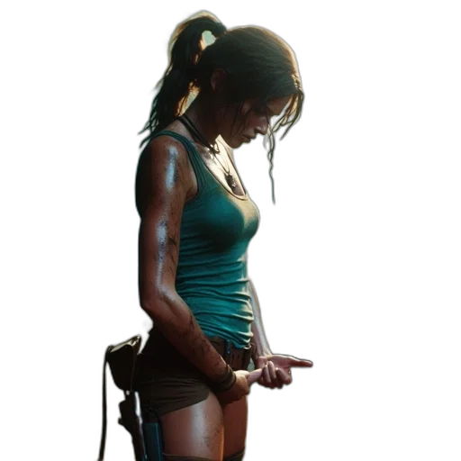 dress, staff, weapon, robot, cyberpunk, concept art, 3d render, photorealistic transparent PNG cut-out