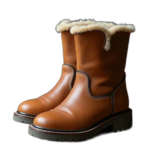 shoes, 3d render, photorealistic, timber transparent PNG cut-out