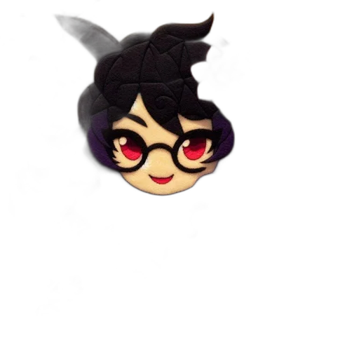 staff, hair, mask, weapon, anime, cartoon, 3d render, pixel art transparent PNG cut-out