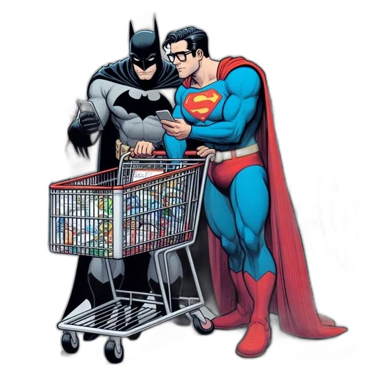 furniture, comic book art, concept art, batman, superman, engage, casual, grocery transparent PNG cut-out