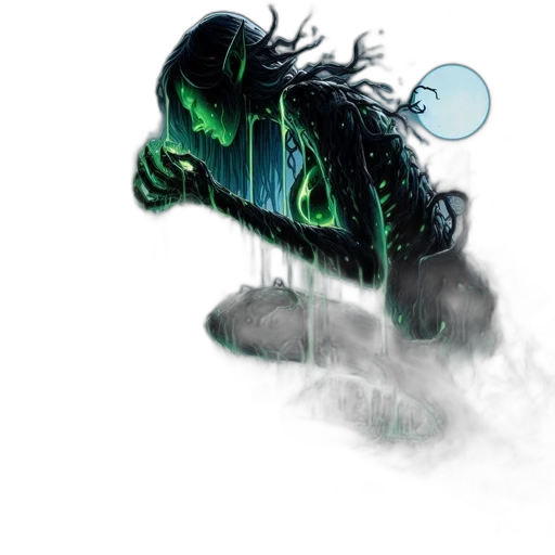 creature, dragon, mask, concept art, comic book art, fantasy art, pixel art, fog transparent PNG cut-out