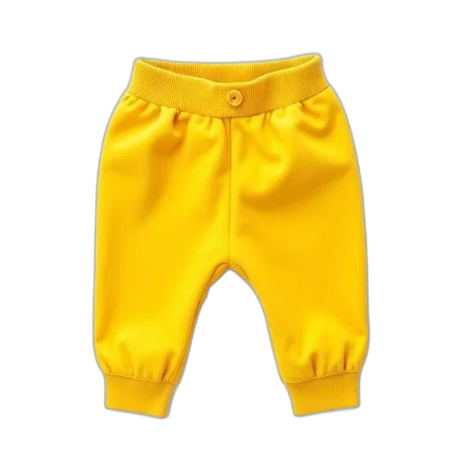 jacket, golden, neon, pair, yellow, baby, pants, ribbed transparent PNG cut-out