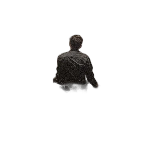 jacket, robot, hair, creature, pixel art, photorealistic, concept art, 3d render transparent PNG cut-out