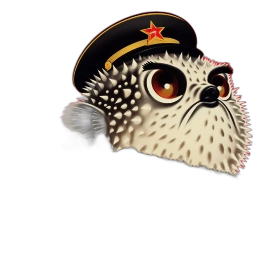 hat, animal, mask, creature, photorealistic, 3d render, concept art, pixel art transparent PNG cut-out