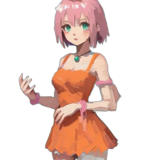 dress, staff, weapon, creature, anime, concept art, pixel art, fantasy art transparent PNG cut-out