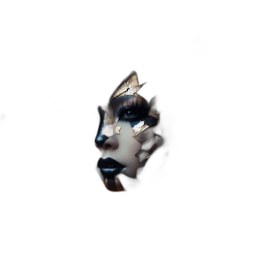 mask, face, creature, dragon, concept art, fantasy art, photorealistic, 3d render transparent PNG cut-out