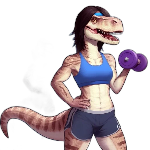 dragon, pixel art, concept art, watercolor, fantasy art, woman, t-rex, head transparent PNG cut-out