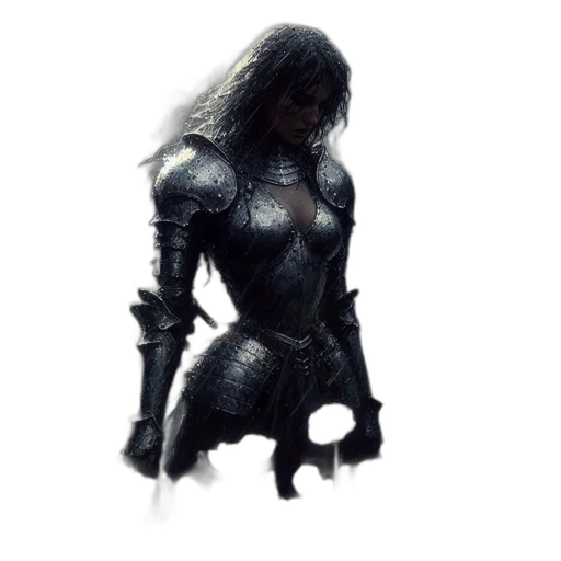 sword, weapon, creature, robot, concept art, fantasy art, comic book art, 3d render transparent PNG cut-out