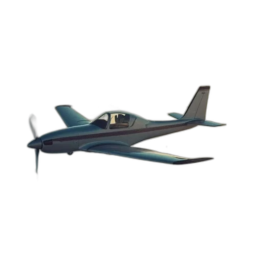 3d render, single, engine, plane transparent PNG cut-out