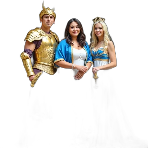 crown, sword, staff, jewelry, 3d render, concept art, fantasy art, photorealistic transparent PNG cut-out