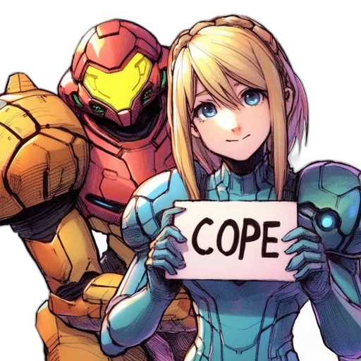 robot, weapon, comic book art, anime, concept art, pixel art, two, main transparent PNG cut-out