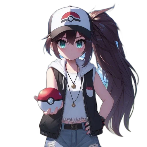 hat, staff, weapon, creature, anime, pixel art, concept art, cartoon transparent PNG cut-out