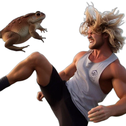 animal, creature, dragon, concept art, photorealistic, muscular, man, long transparent PNG cut-out