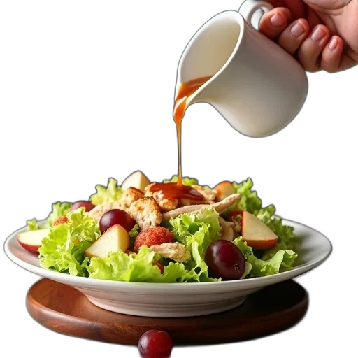 food, 3d render, photorealistic, close-up, view, salad, variety, ingredients transparent PNG cut-out