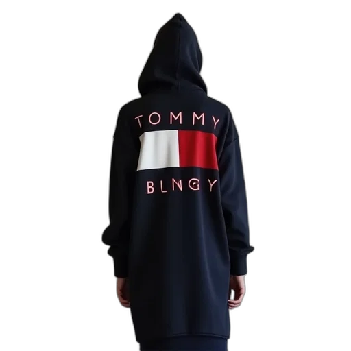 jacket, cyberpunk, tommy, logo, hooded, dress transparent PNG cut-out