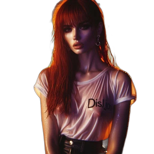 dress, jacket, jewelry, hair transparent PNG cut-out