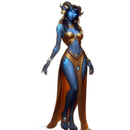 staff, concept art, fantasy art, 3d render, pixel art, blue, blue-skinned, woman transparent PNG cut-out