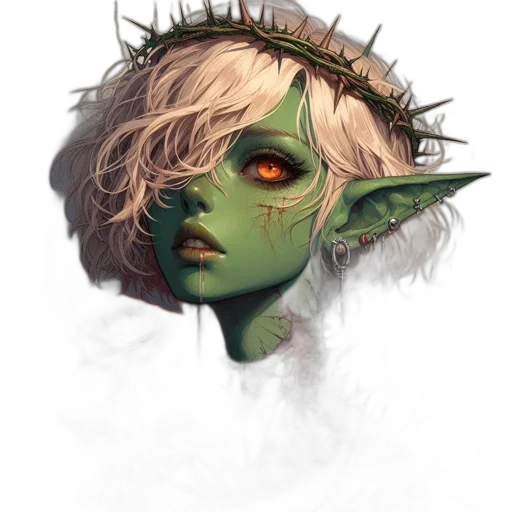 face, mask, staff, creature, fantasy art, concept art, photorealistic, pixel art transparent PNG cut-out