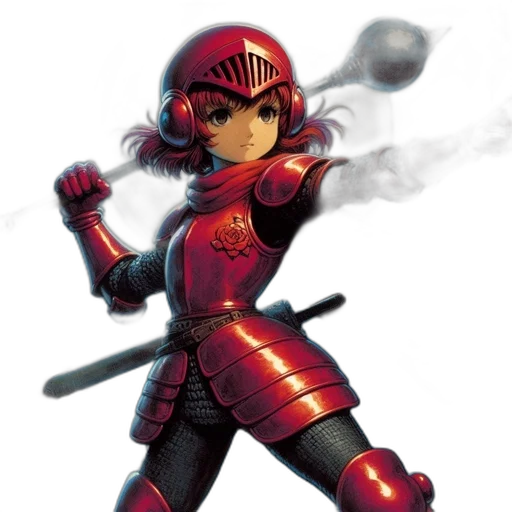 staff, sword, weapon, concept art, comic book art, fantasy art, pixel art, red transparent PNG cut-out