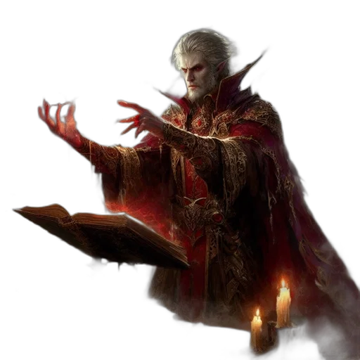 staff, concept art, fantasy art, comic book art, fire, red, aged, mage transparent PNG cut-out