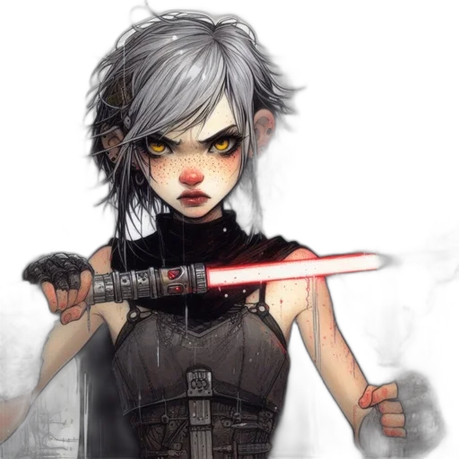 staff, weapon, sword, fantasy art, concept art, comic book art, pixel art, dark transparent PNG cut-out
