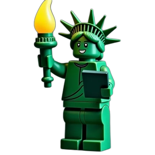 staff, robot, weapon, 3d render, concept art, pixel art, fire, green transparent PNG cut-out