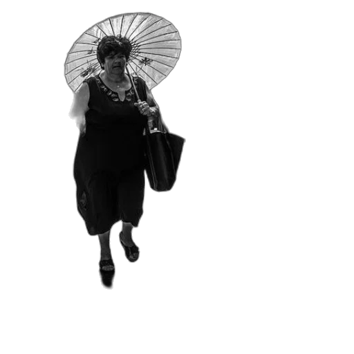 umbrella, hat, staff, dress, photorealistic, concept art, cyberpunk, 3d render transparent PNG cut-out