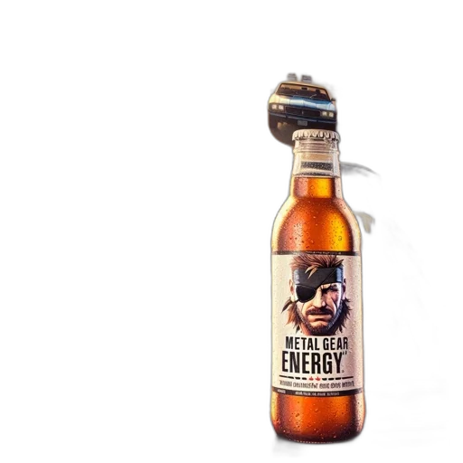 bottle, weapon, 3d render, metal, gear, character, snake, drinks transparent PNG cut-out