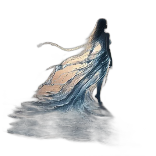 dress, hair, creature, dragon, concept art, fantasy art, watercolor, pixel art transparent PNG cut-out