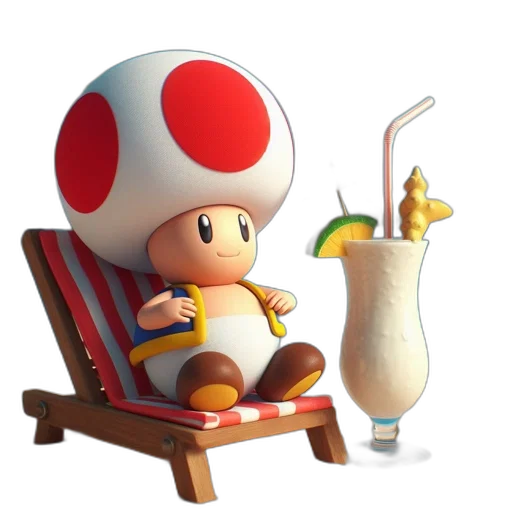 food, hat, animal, concept art, 3d render, pixel art, photorealistic, beach transparent PNG cut-out