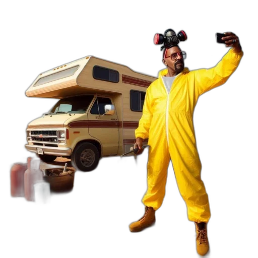 animal, creature, car, staff, concept art, 3d render, man, yellow transparent PNG cut-out